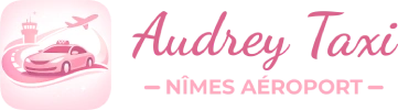 logo audrey taxi nimes aeroport
